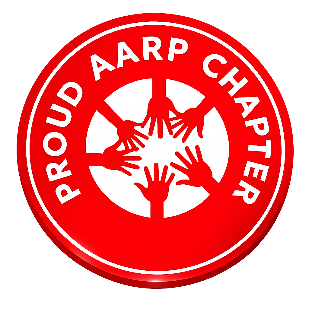 Proud AARP Chapter badge - Princess Anne Chapter #5119